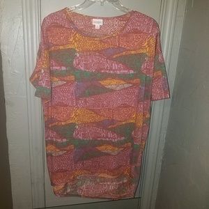 Lularoe XS Irma Tunic Top Aztec Tribal Geometric